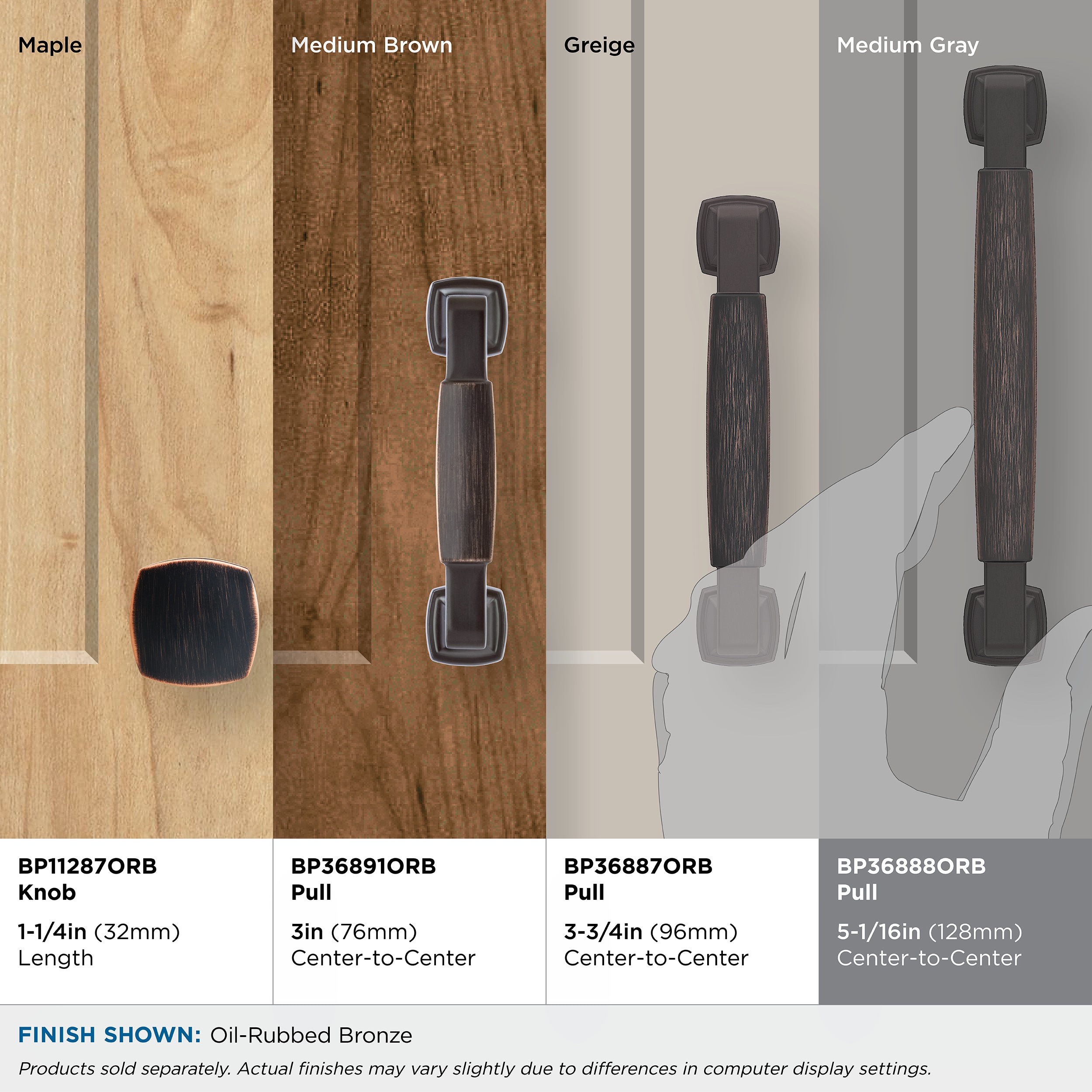 Amerock BP36888ORB Cabinet-Pulls - View #5