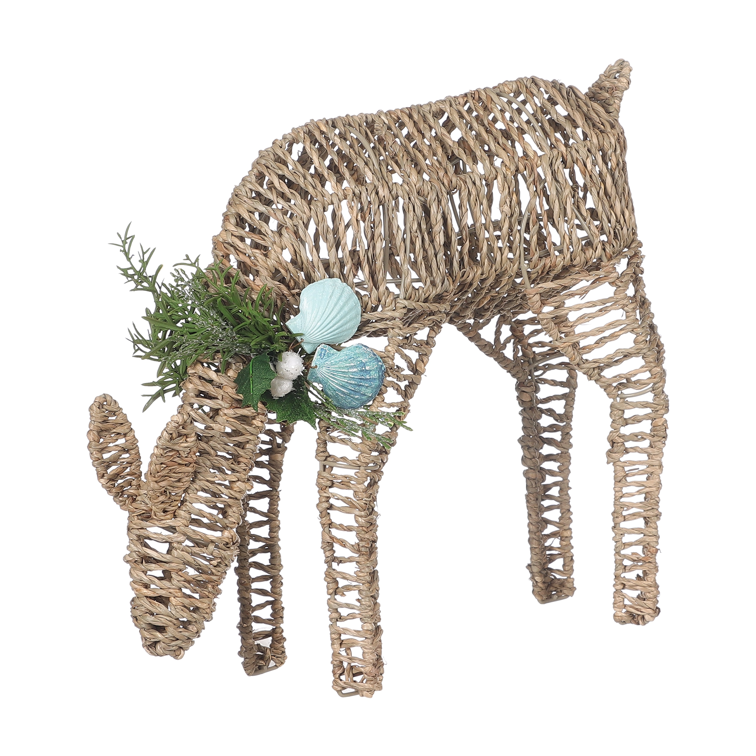 Holiday Living LW335-OXJEA022B 12-Inches Deer Christmas Decor