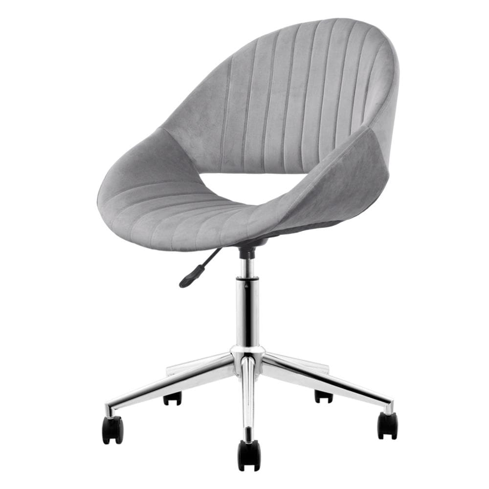 desk chair with silver legs