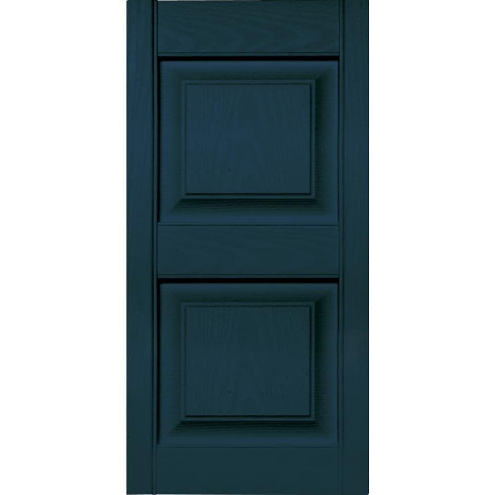 Vantage V4711431166 14.875-in W x 30.75-in H Indigo Blue Raised panel Exterior Shutters ( 1 -Pack )