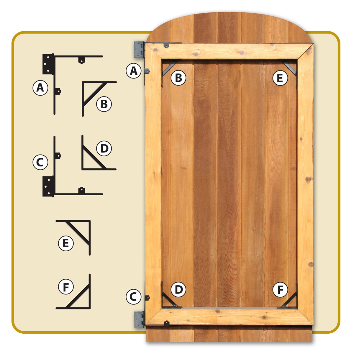 Nuvo Iron GCBHK01-ES Gate-Hardware - View #3