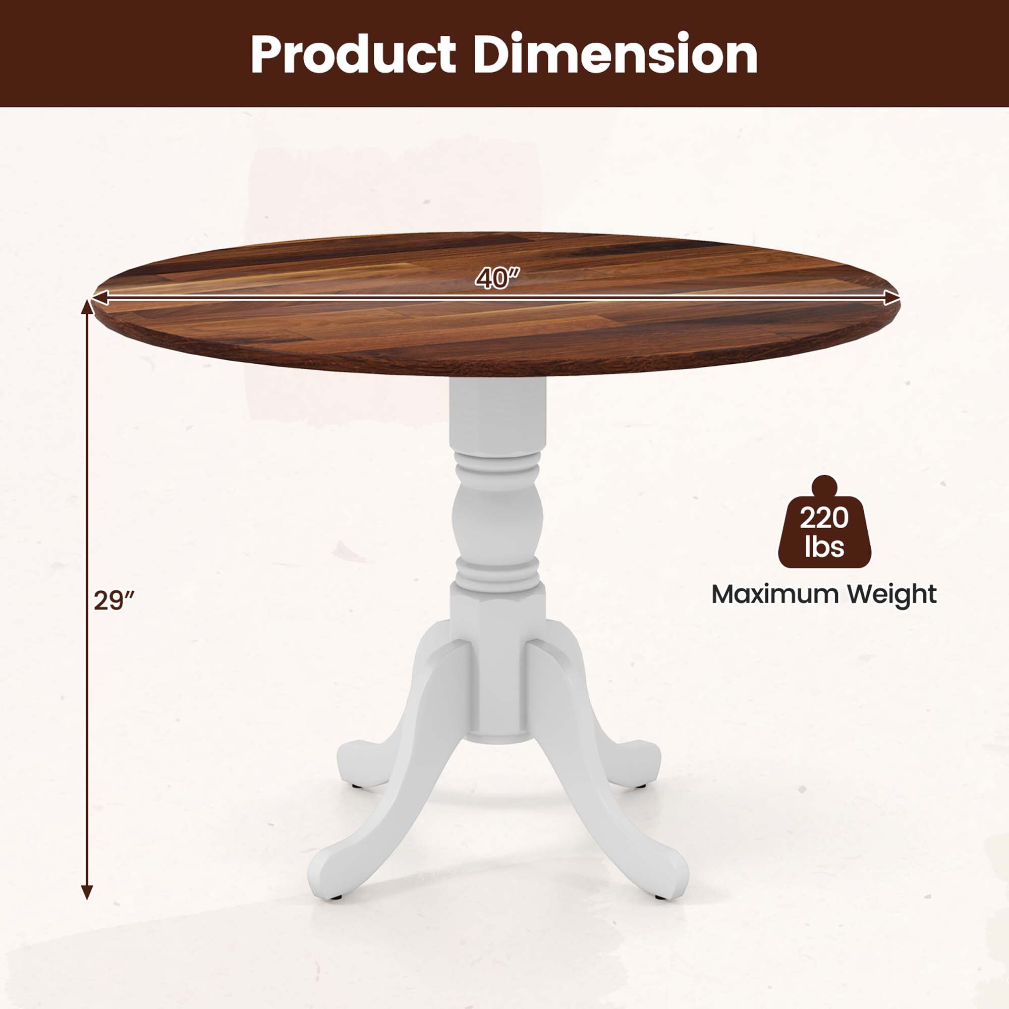 Costway HCST00736 Dining-Tables - View #2