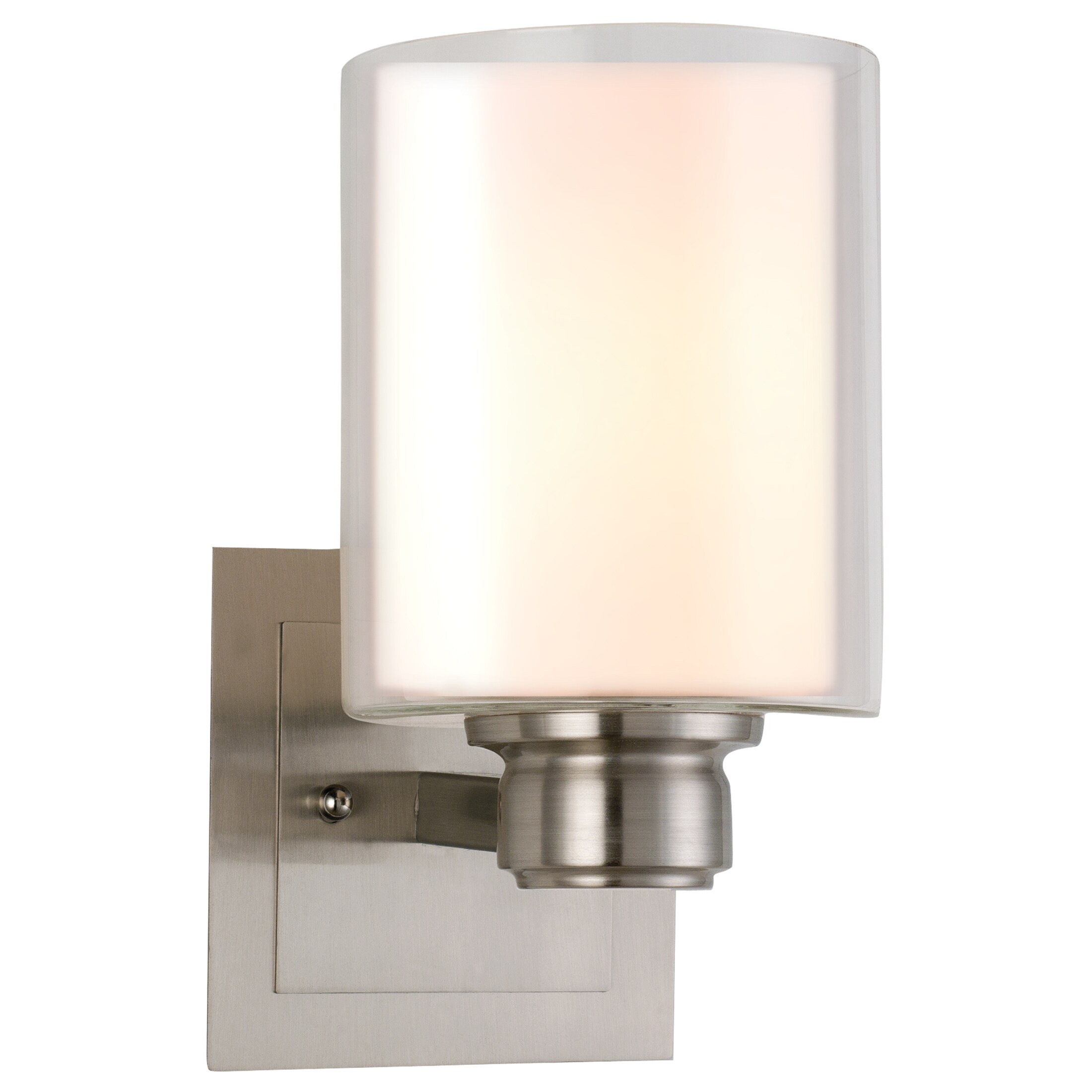 Design House Oslo 5.5-in W 1-Light Satin Nickel Transitional Wall ...