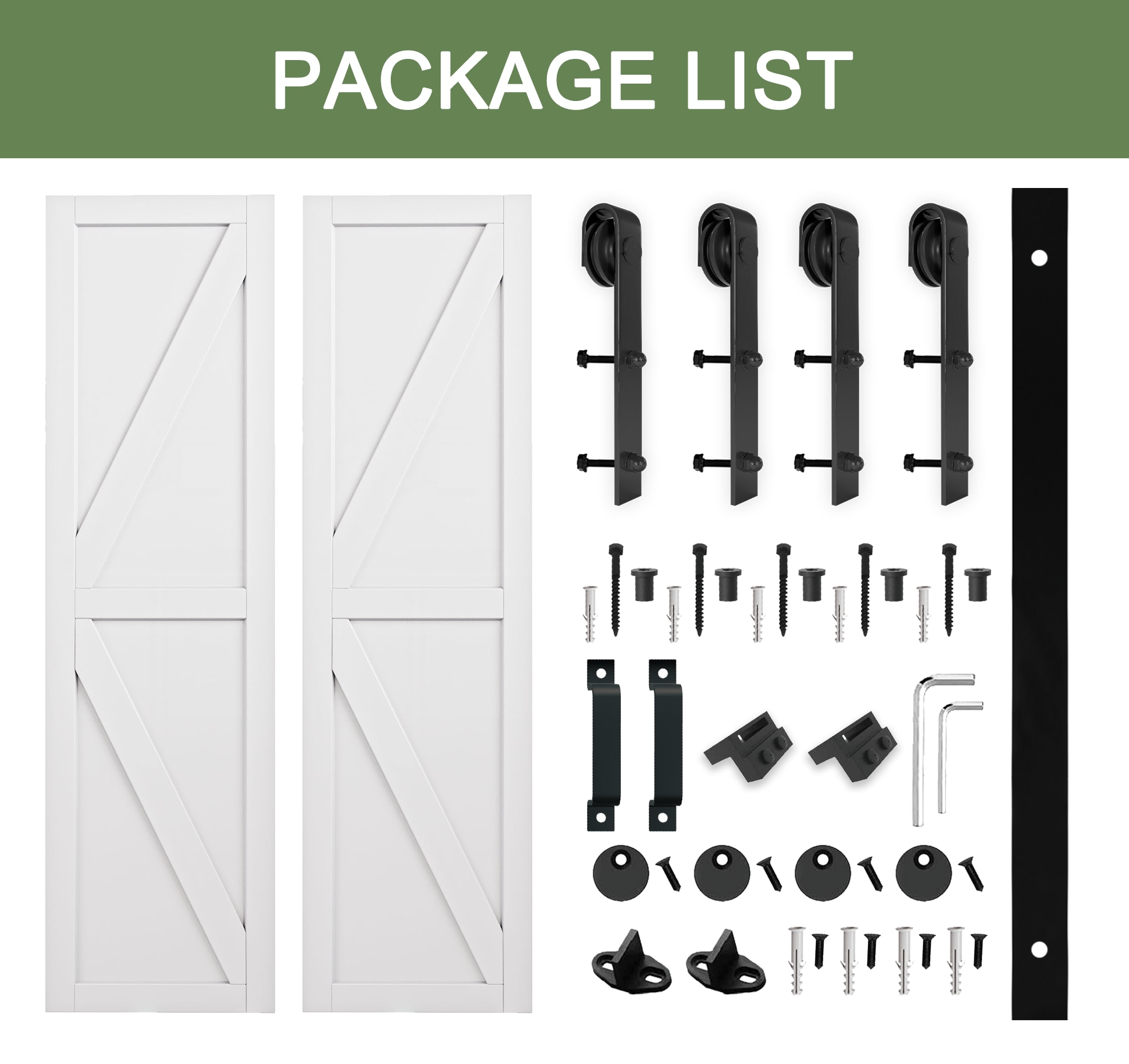 JUJUBON IN-BDWH-BD2-K-36 Barn-Doors - View #5