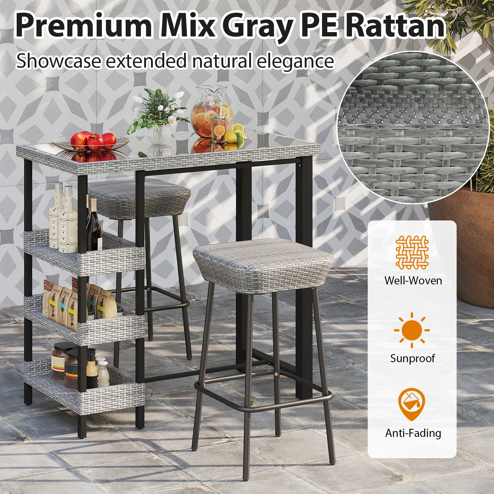 YERIVA O73233DH Patio-Tables - View #4
