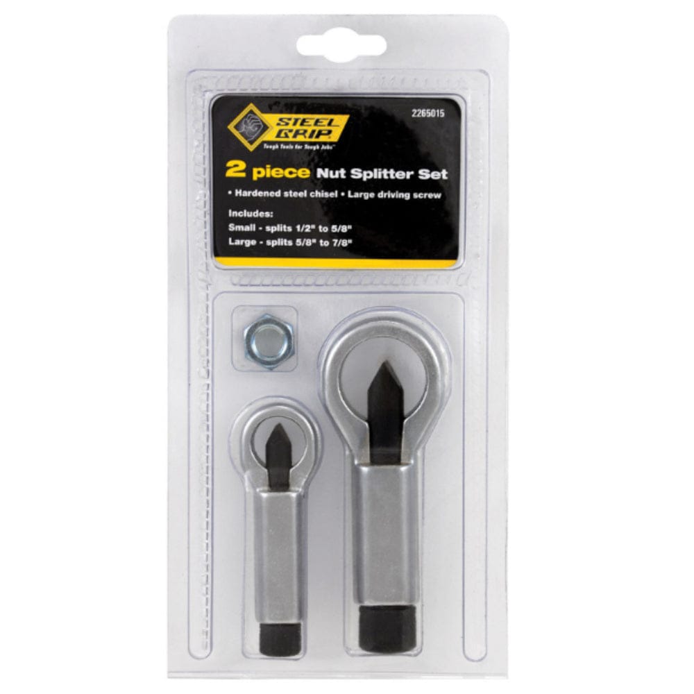 nuts 鉄板　リフター2本セット Steel Grip 2 Piece Nut Splitter Set Hardened Steel 4-1/2 in