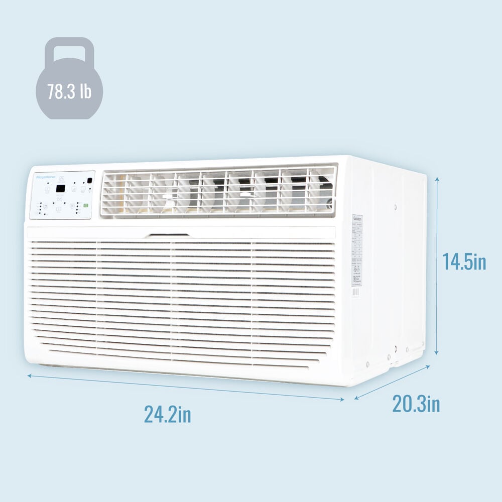 Keystone 12000-BTU 550-sq ft 230-Volt White Through-the-wall Air Conditioner Heater Included with Remote KSTAT12-2HD Sansujyuku sansujyuku.com