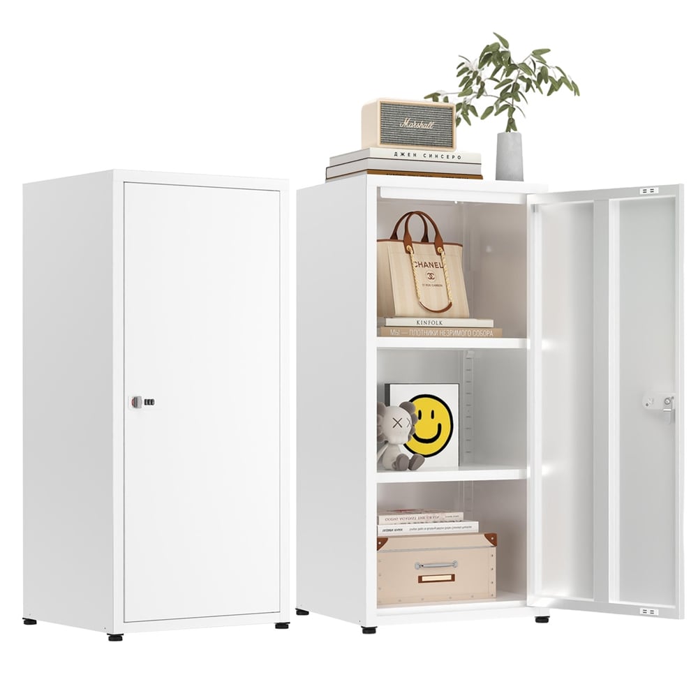 SUNOYAR - 34.6-in H Metal Locker Storage Cabinet with Lock