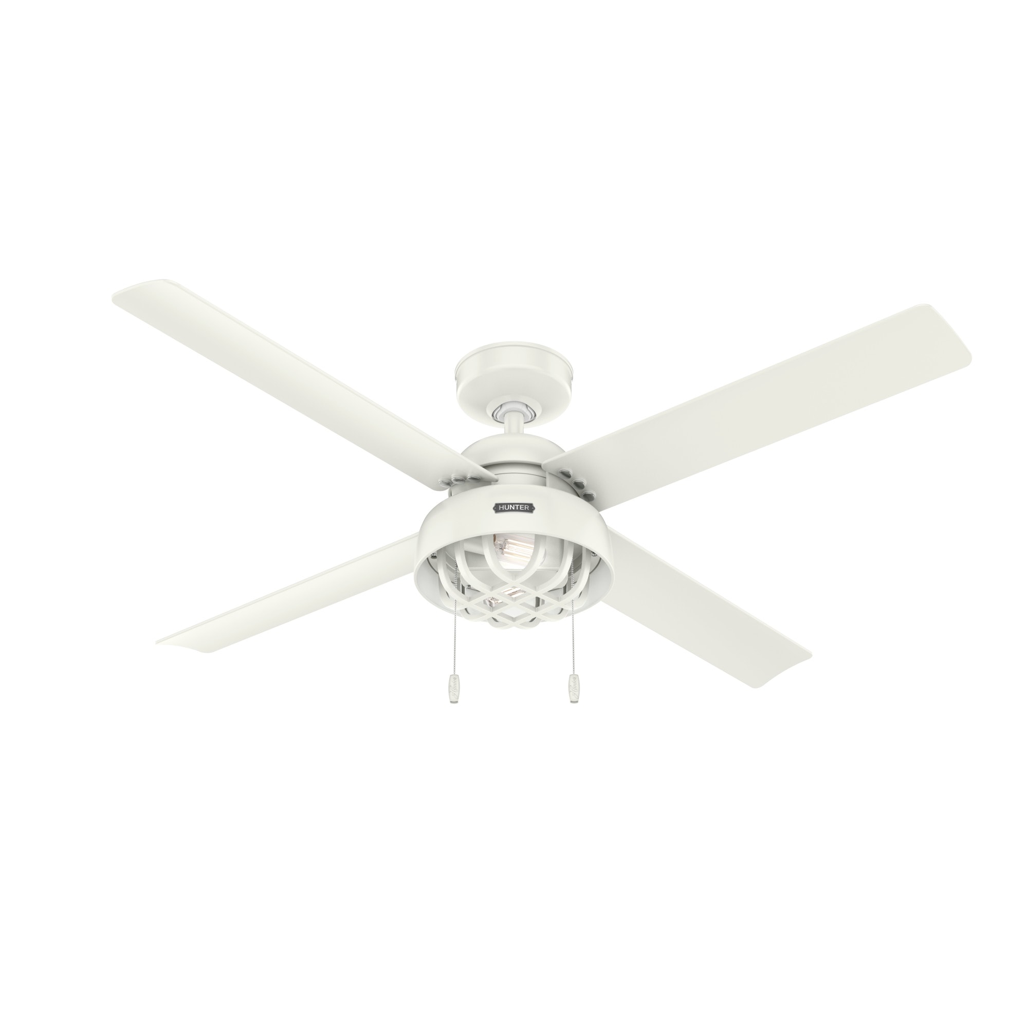 Fresh White Hunter Fan Company 96 Inch Indoor or Outdoor Industrial Ceiling Fan 