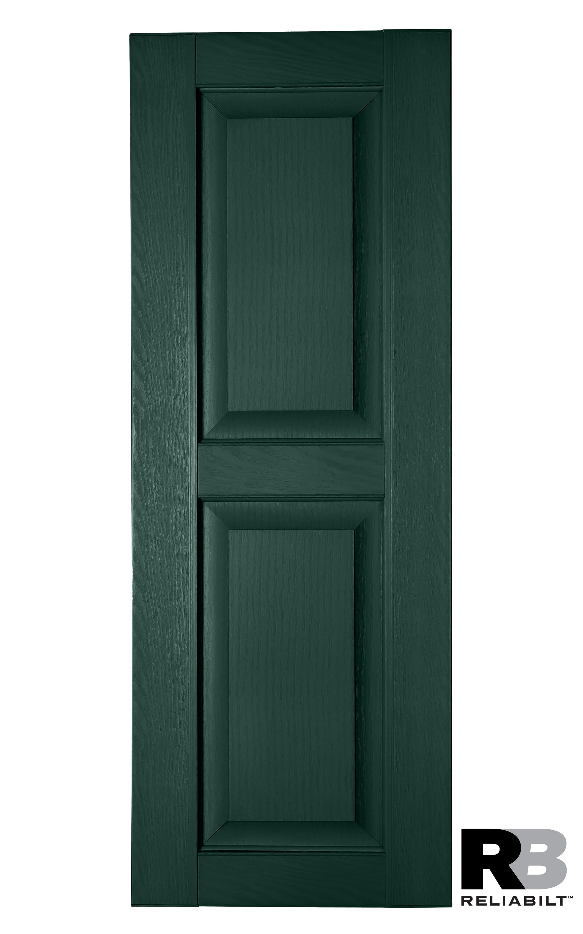 RELIABILT RP1879009 17.75-in W x 79-in H Pine Green Raised panel Polypropylene Exterior Shutters ( 2 -Pack )