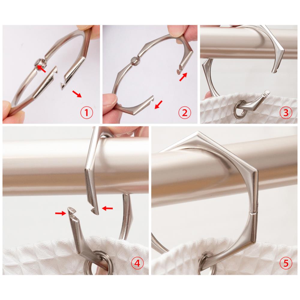 Utopia Alley HK9BN Shower-Rings-Hooks - View #10