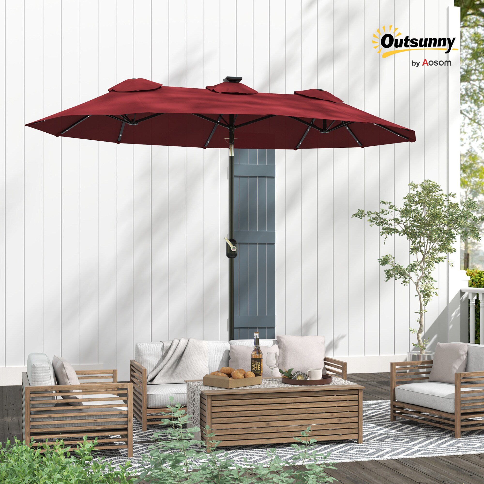 Outsunny 84D-217V80WR Umbrellas-2 - View #8