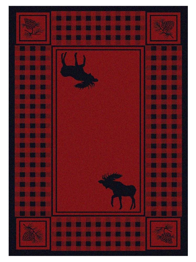 American Dakota 8 X 11 Red Indoor Lodge Area Rug at Lowes.com