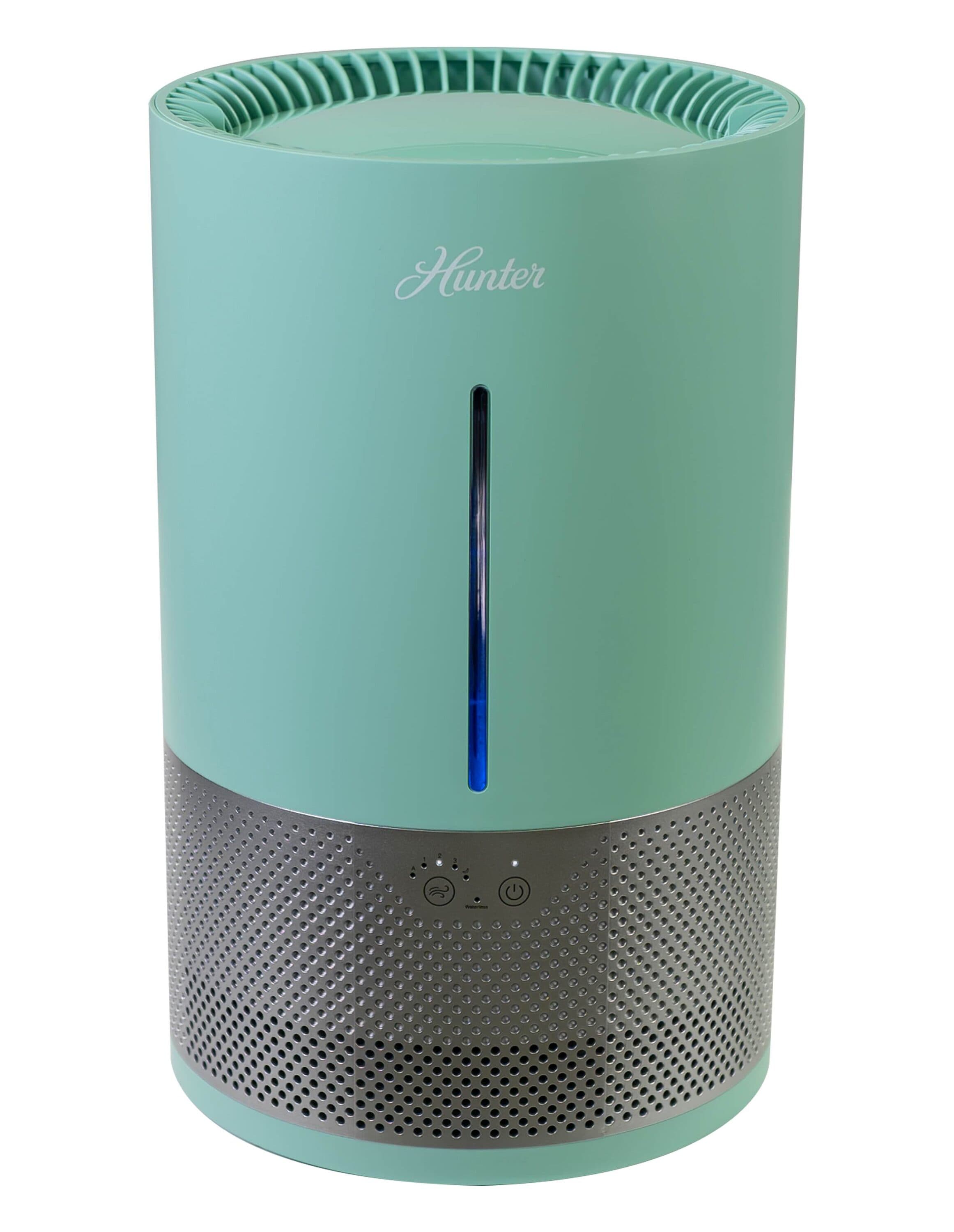 Hunter Aspire Evaporative Humidifier 1.2 Gal Capacity and Coverage up to 456 Sq. Ft. - Aqua #HHE150-AQU