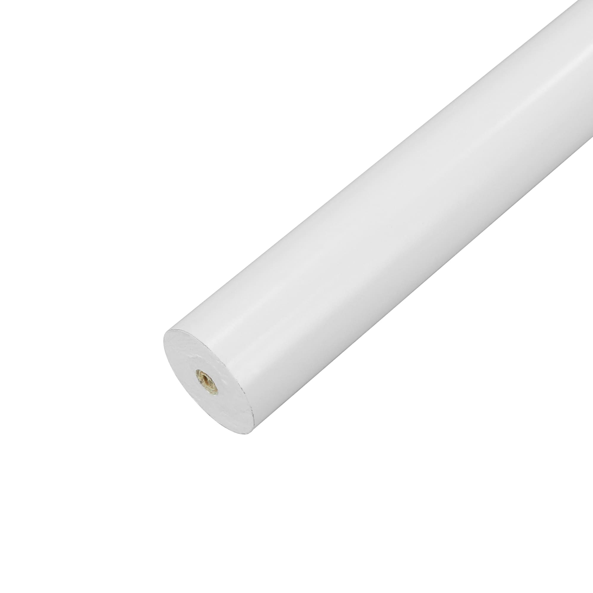 Lumi Home Furnishings 6FT138SPWH Wood White Wood Ceiling Single Curtain Rod