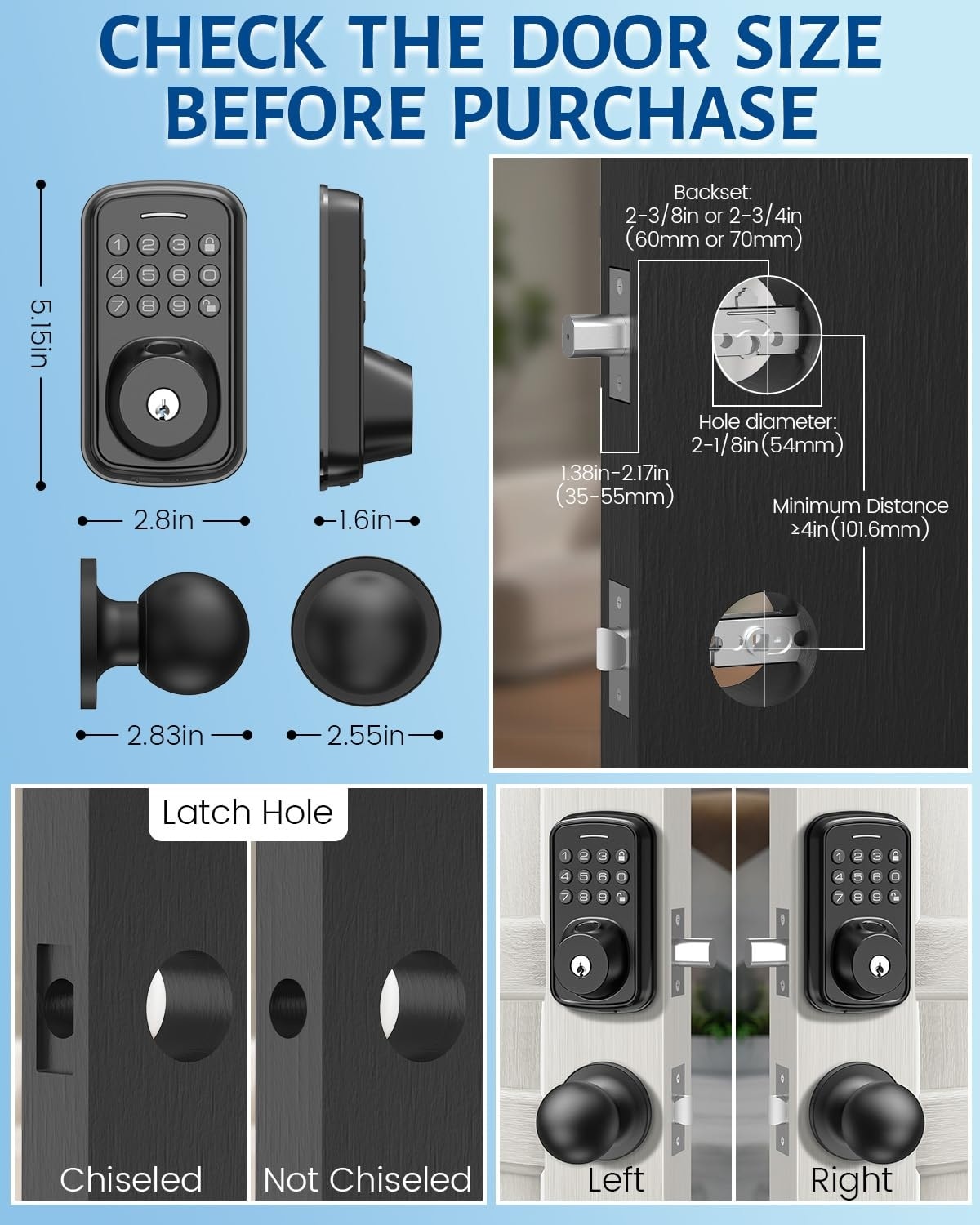 Adrinfly LAD0509M22 Electronic-Door-Locks - View #3