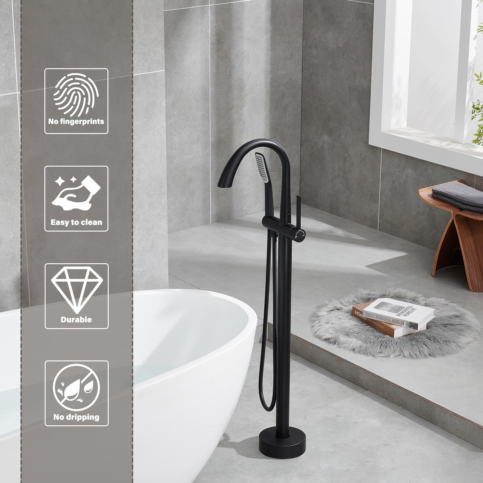 Flynama FLNK0852Q Roman-Tub-Faucets - View #9