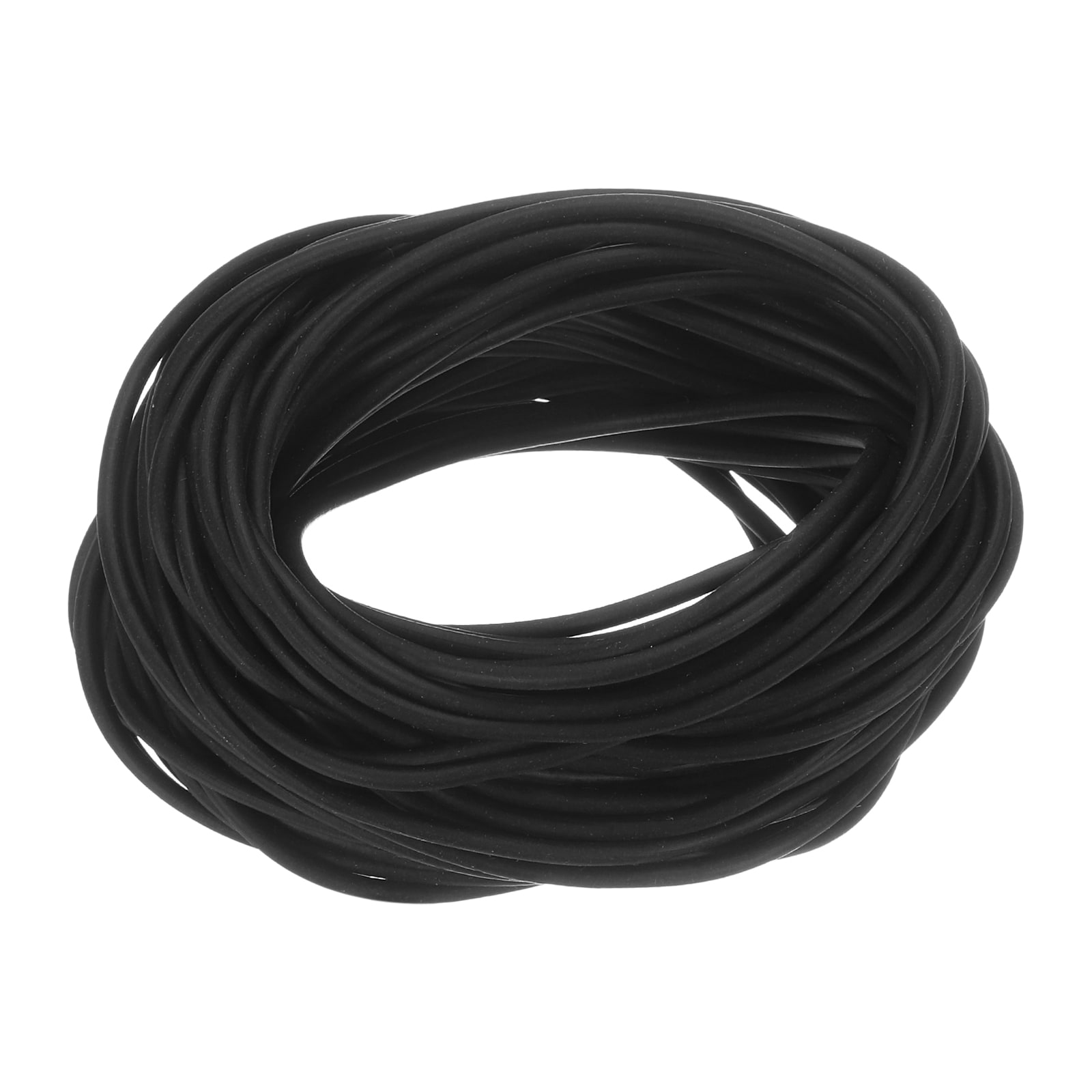 Unique Bargains S25093001UX2069 Silicone Foam Seal Strip 2mm(0.08 Inch) Dia 12 Meters(39.37 Ft) Long Sponge Rubber Weather Seal Strip Round Rubber Cord Solid for Machinery and Industries Black