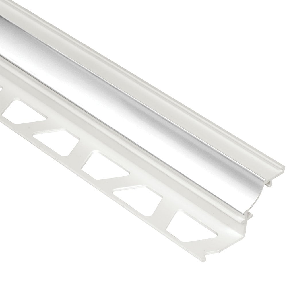 Schluter Systems PHK1S125BW Dilex-PHK 0.5-in W x 98.5-in L Bright white PVC Cove base Tile Edge Trim
