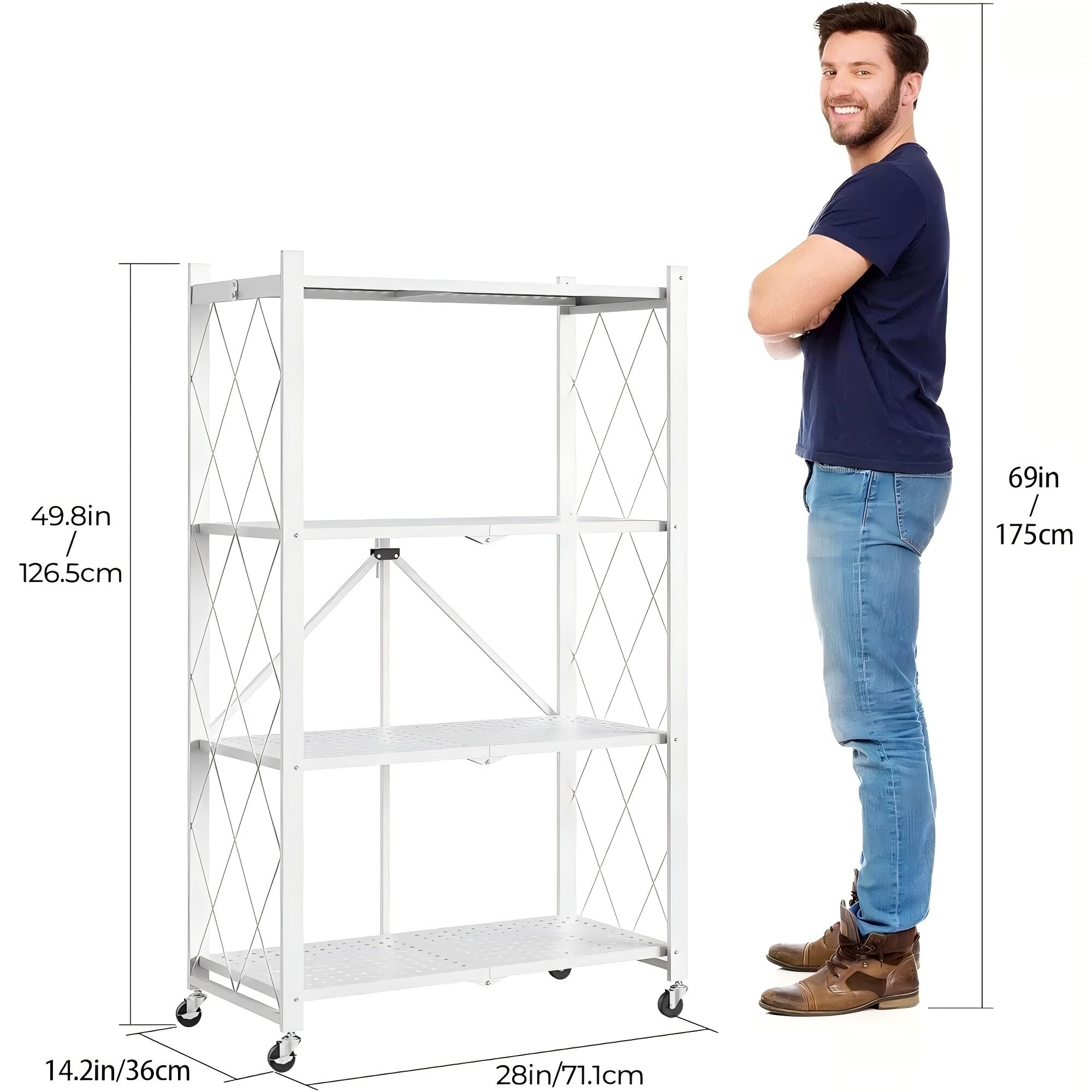 Fenbeli ZMMLSZ3014-4W Free-Standing-Shelving - View #3