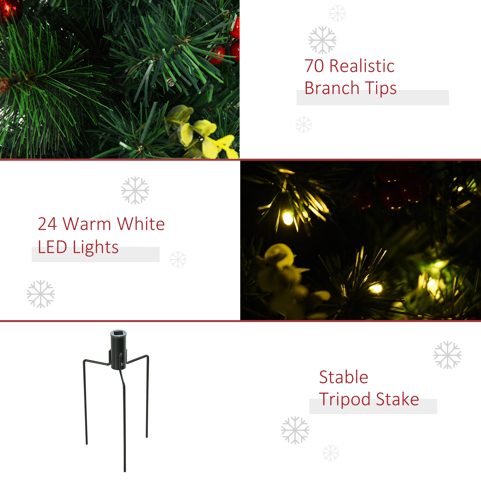 LOVMOR SF-M-W2225P249634 Artificial-Christmas-Trees - View #6