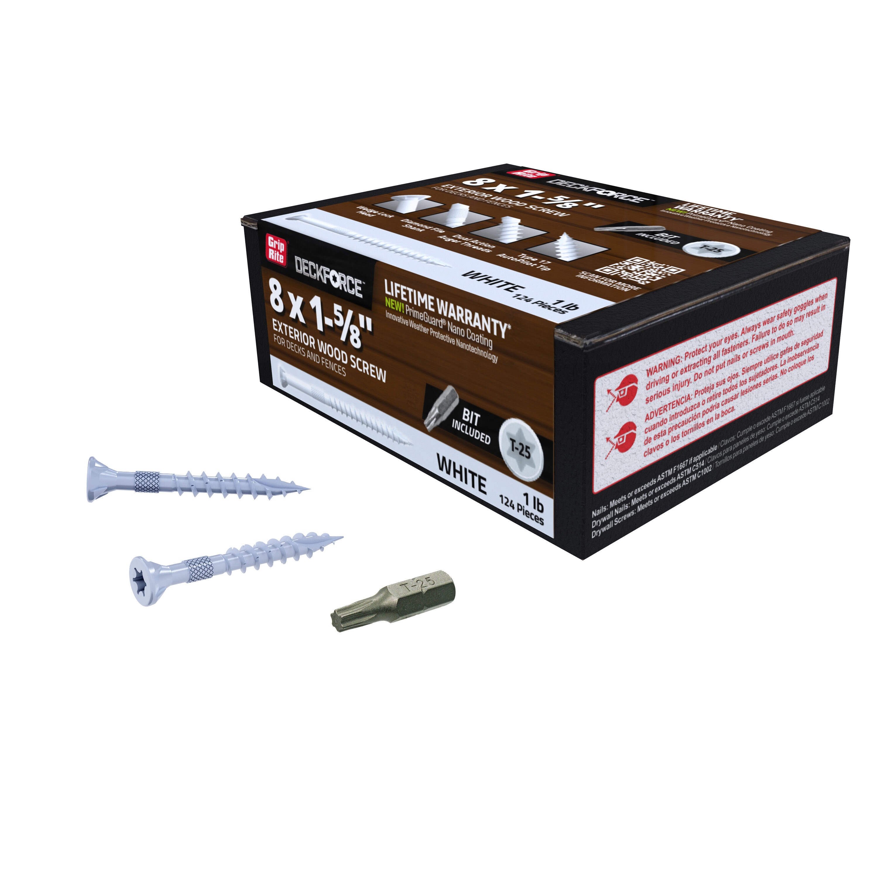 DeckForce by Grip Rite GRDF158STWH1 Deck-Screws - View #5