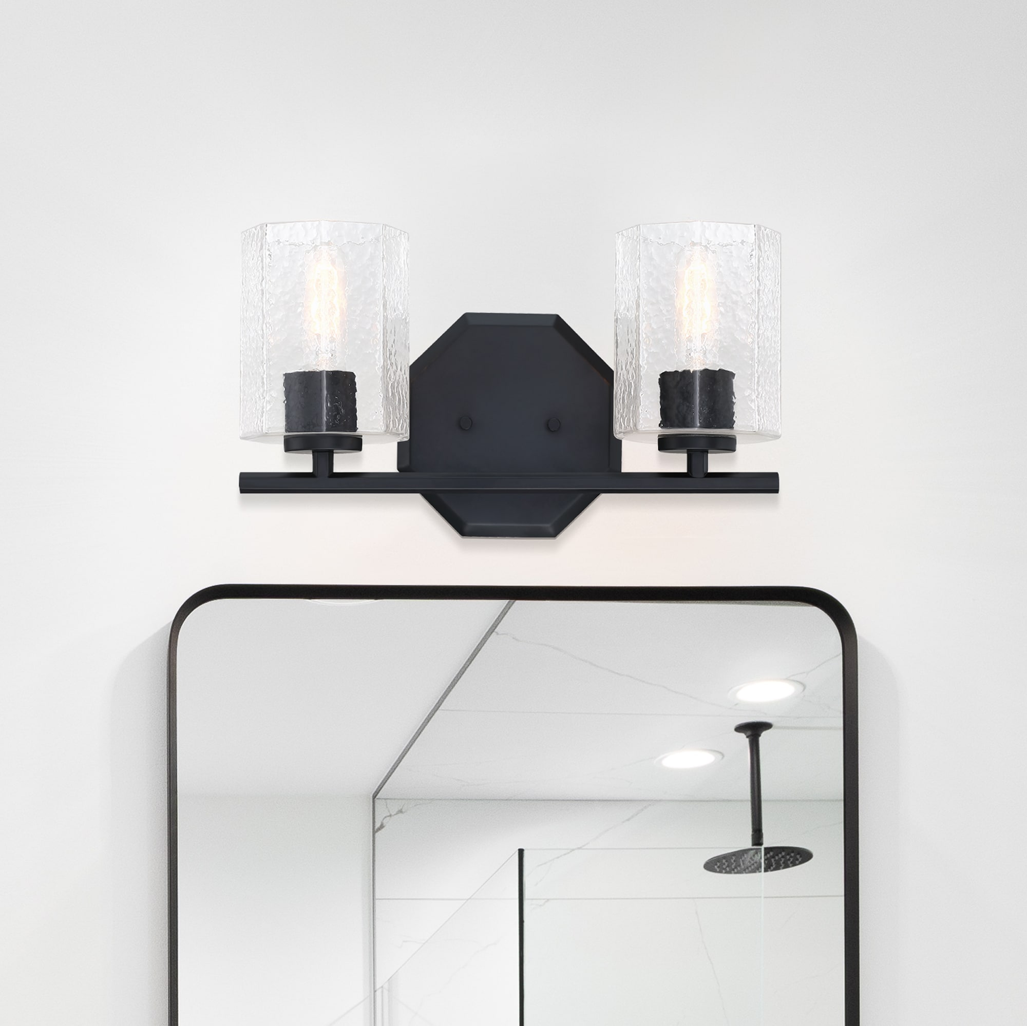 Designers Fountain D309M-2B-MB Haven 16-in 2 -Light Matte Black Transitional Vanity light