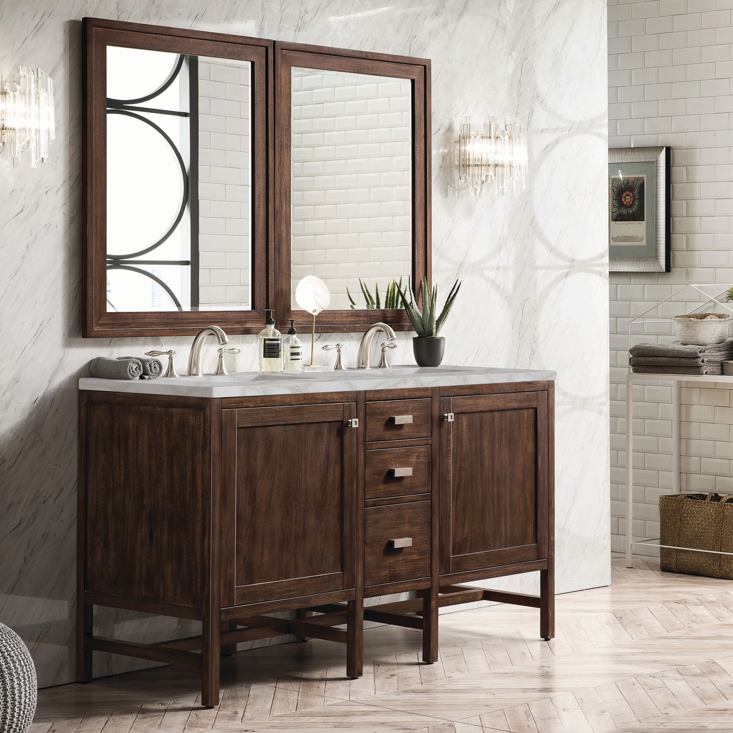 James Martin Vanities E444-V60D-MCA-3VSL Bath-Vanity-Combo - View #3