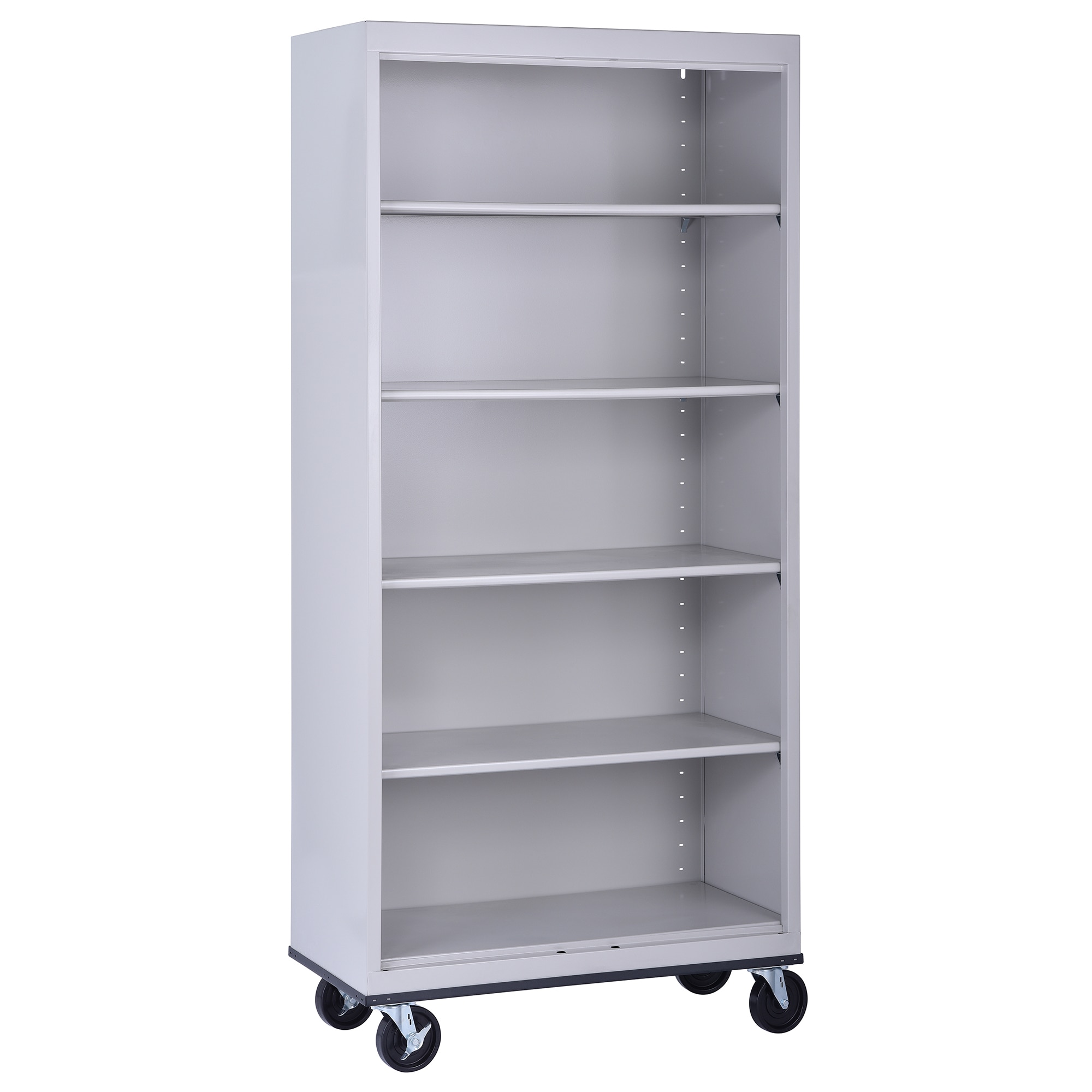 Sandusky BM40361872-05 Dove Gray Metal 5 -Shelf Bookcase ( 36-Inches W x 78-Inches H x 18-Inches D ) Finished