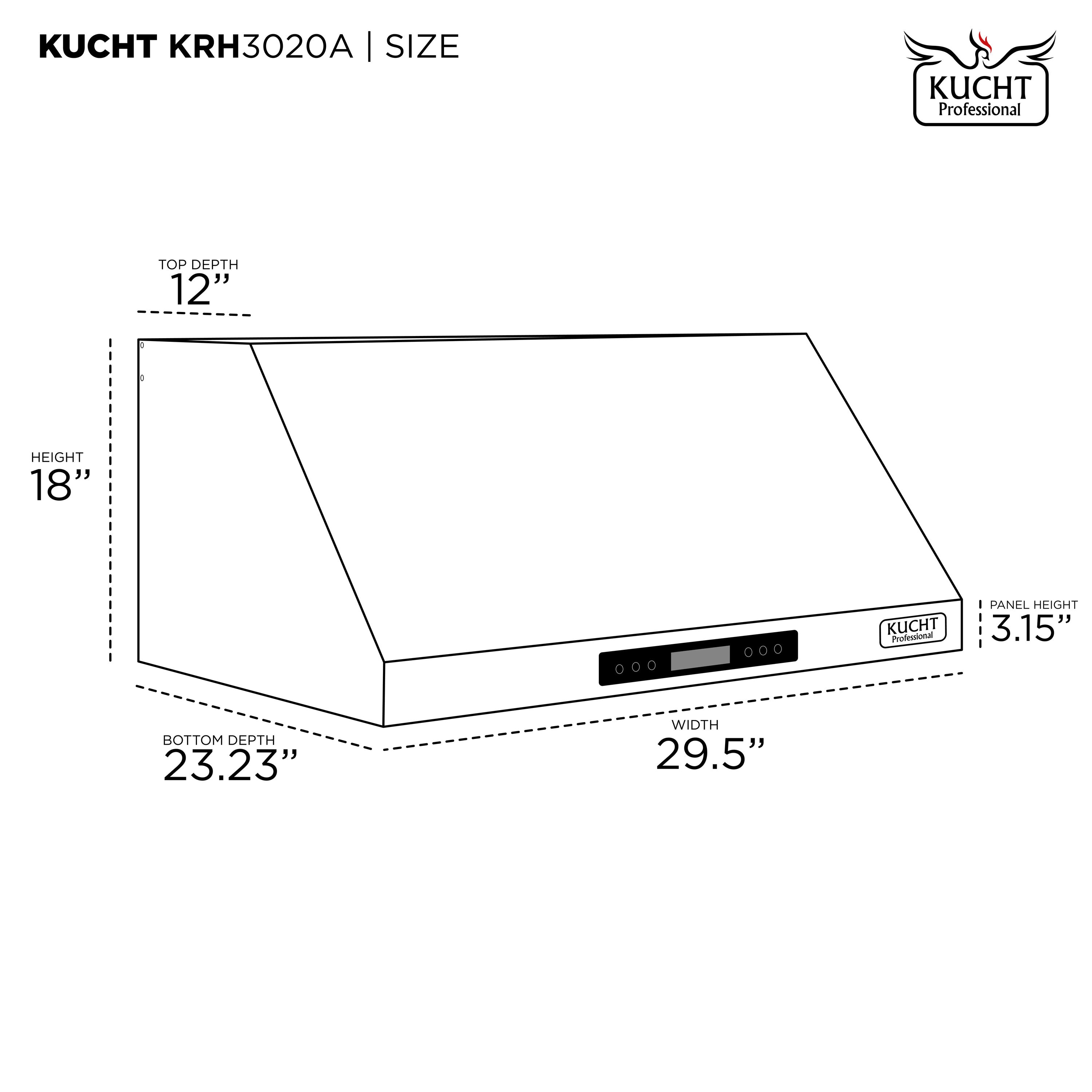 Kucht KRH3020A Undercabinet-Range-Hoods - View #4