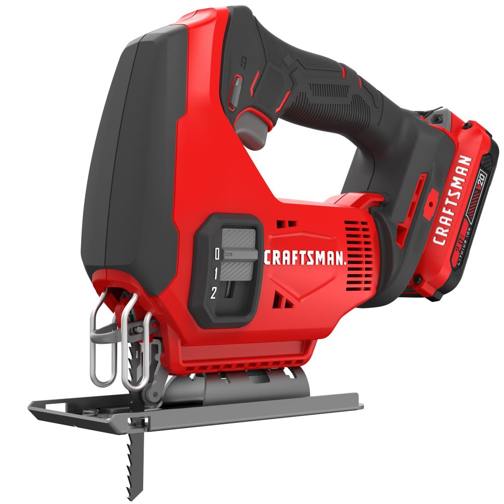 Shipley Identiteit Industrialiseren CRAFTSMAN V20 20-Volt Max Variable Speed Keyless Cordless Jigsaw(Battery  Included) in the Jigsaws department at Lowes.com