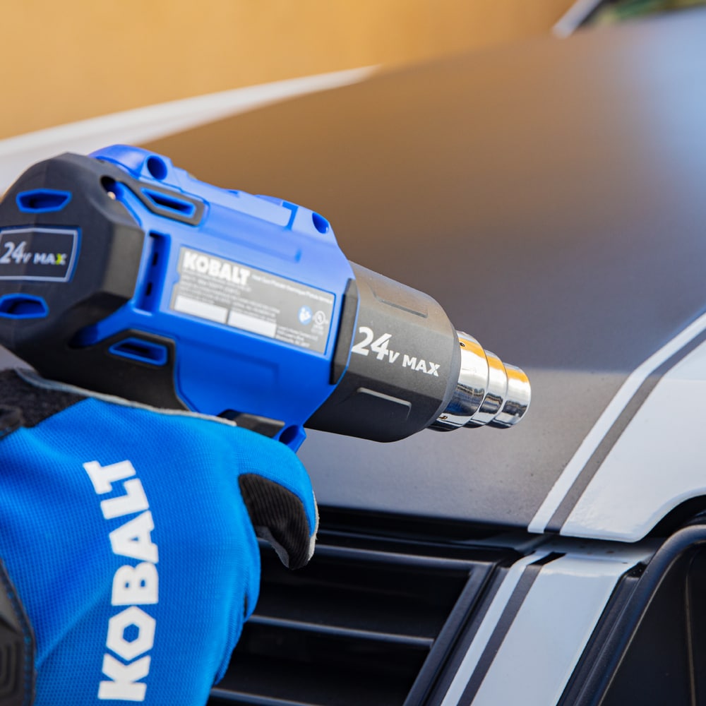 Shop JZX JZX Rechargeable Cordless Heat Gun, Black & Blue