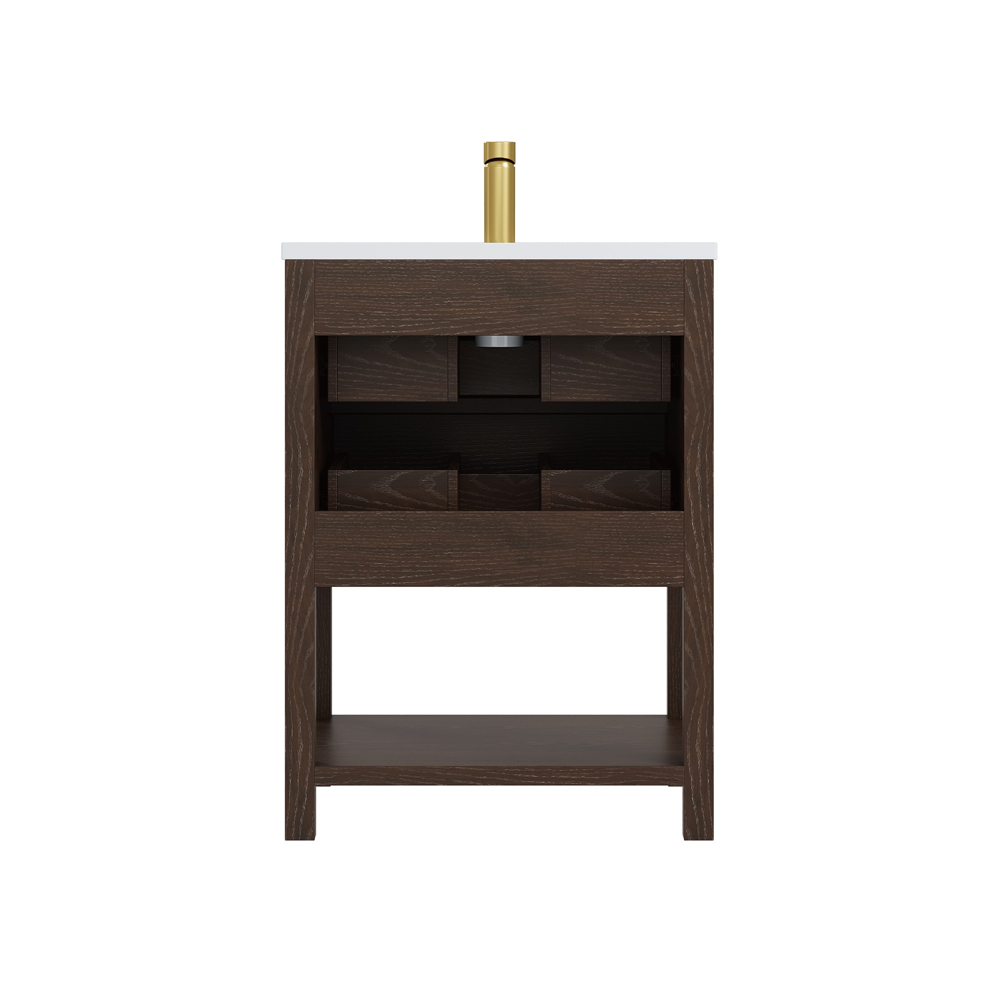 DELUXE LIVING V24030KD-24WT Bath-Vanity-Combo - View #15