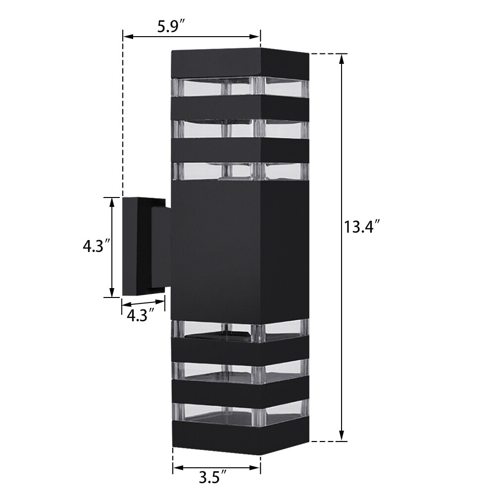 LamQee 06FTL0023BBK Outdoor-Wall-Lighting - View #7