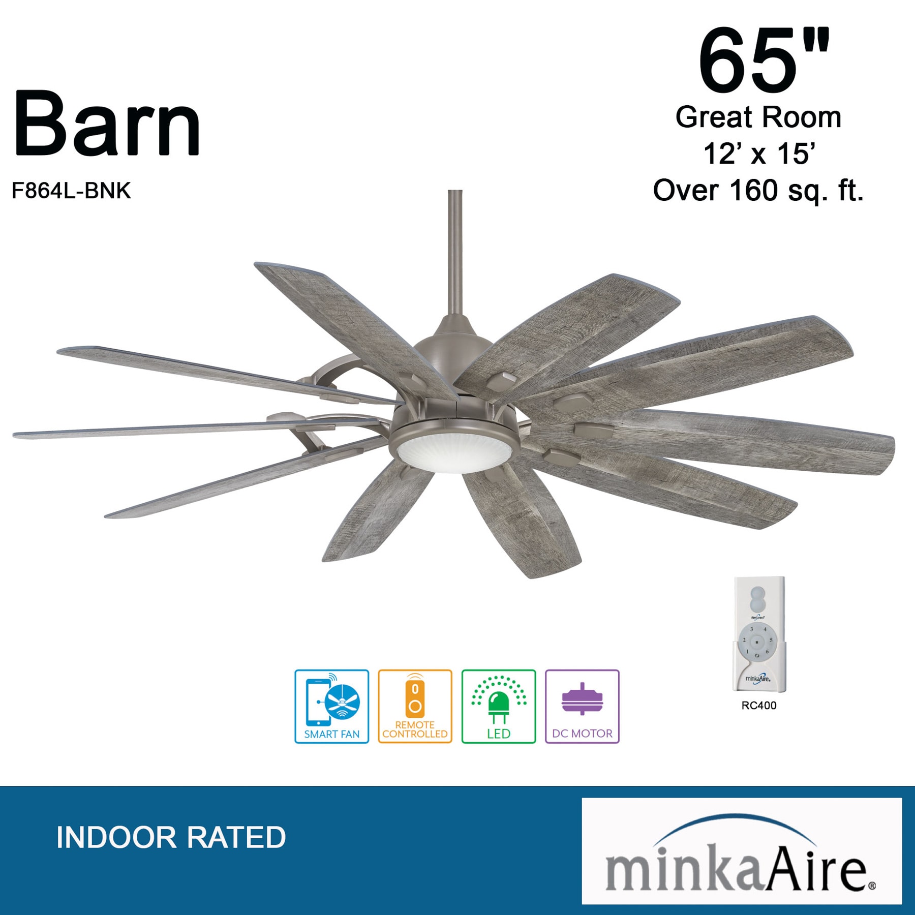 Minka Aire F864L-BNK Ceiling-Fans - View #8