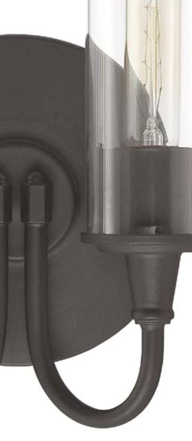 Espresso Brown Cylinder Dimmable Vanity Sconce