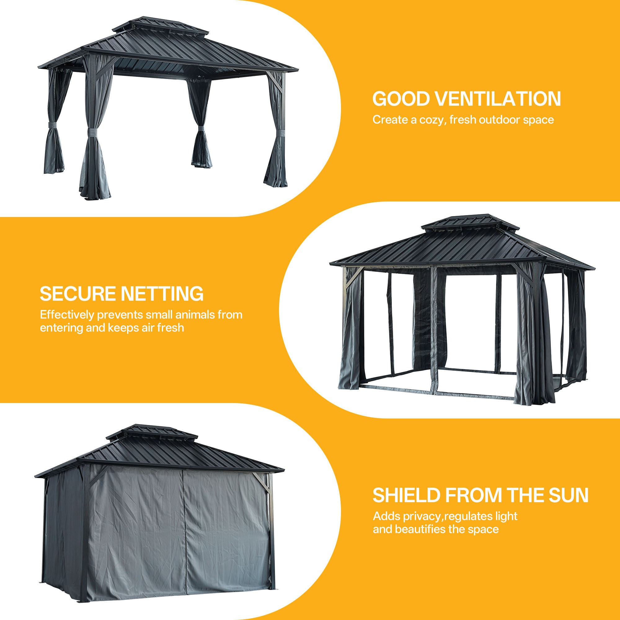 Bybafun YE3500003 Wood-Resin-Gazebos - View #10