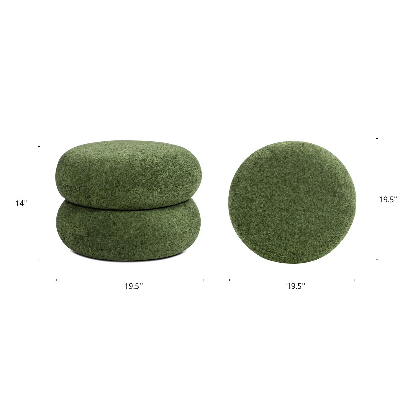 Jennifer Taylor Home LKGRE-84690 Indoor-Ottomans - View #5
