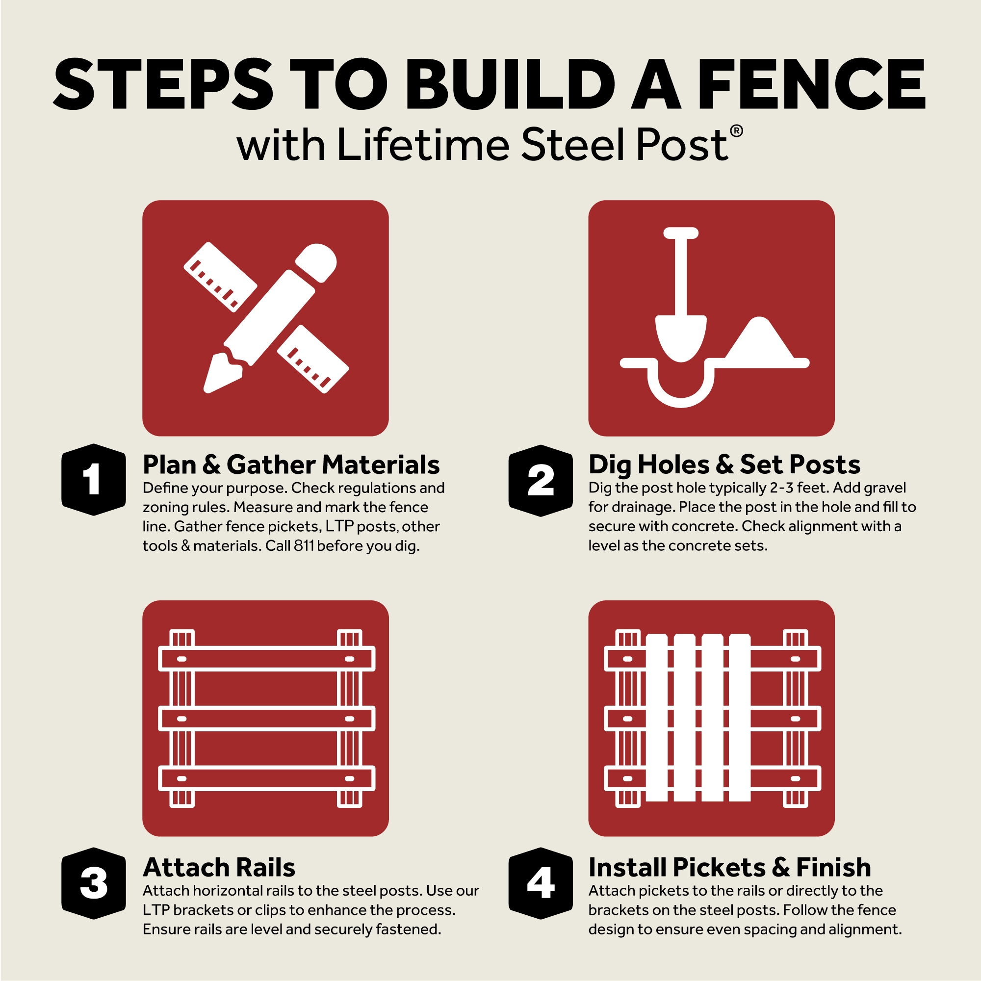 Lifetime Steel Post LTP 70120 Fence-Gates - View #16