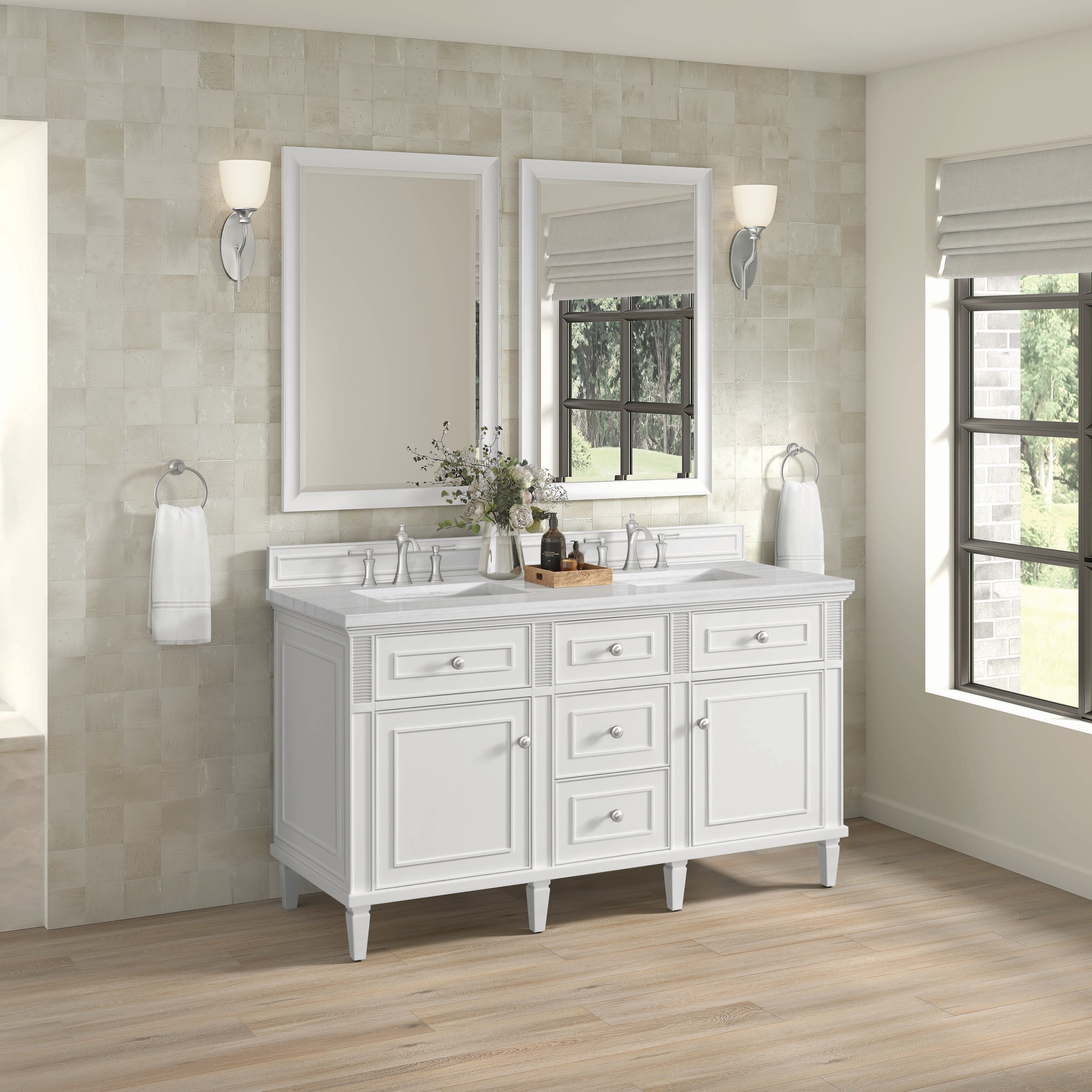 James Martin Vanities 424-V60D-BW-3AF Bath-Vanity-Combo - View #3