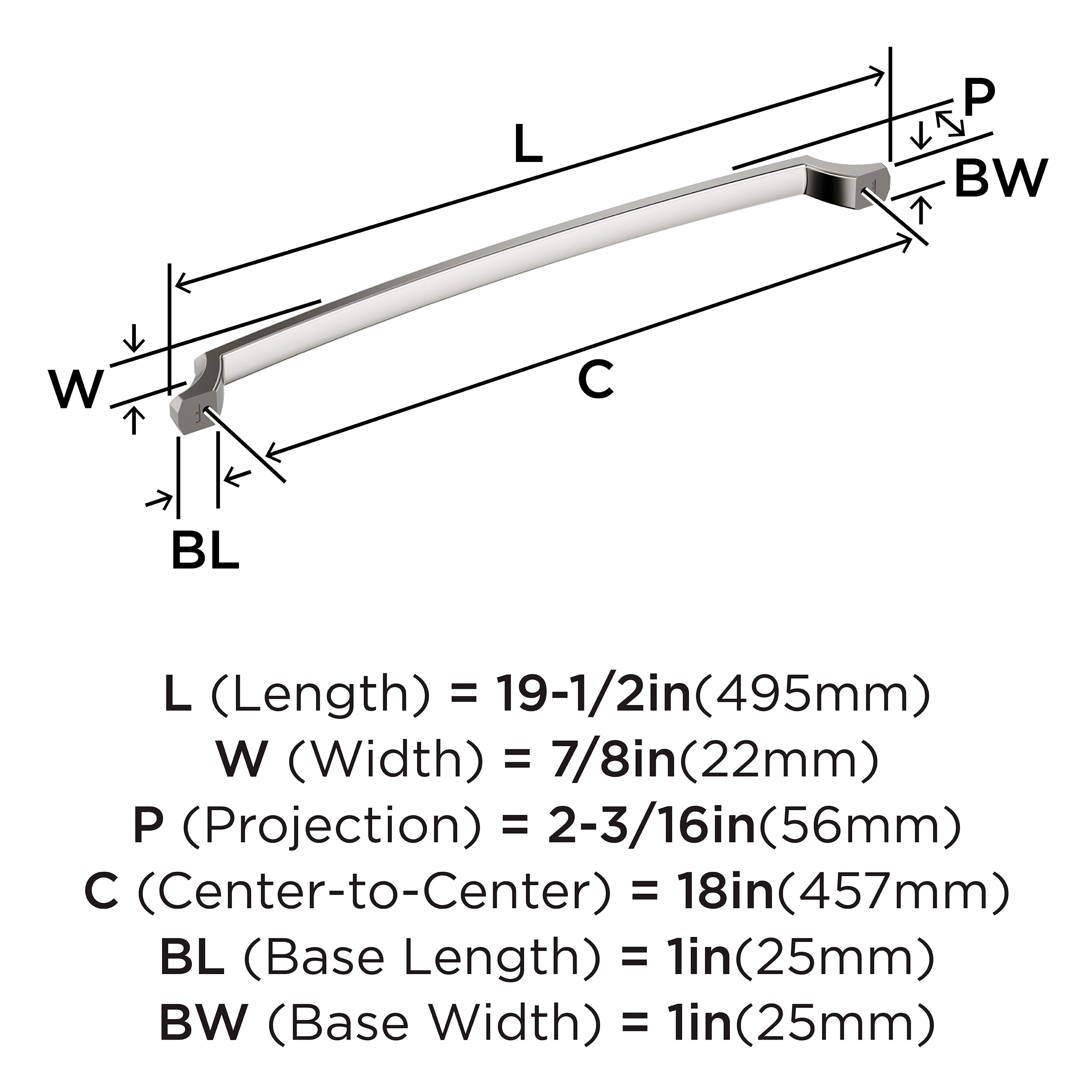 Amerock BP36715PN Cabinet-Pulls - View #4