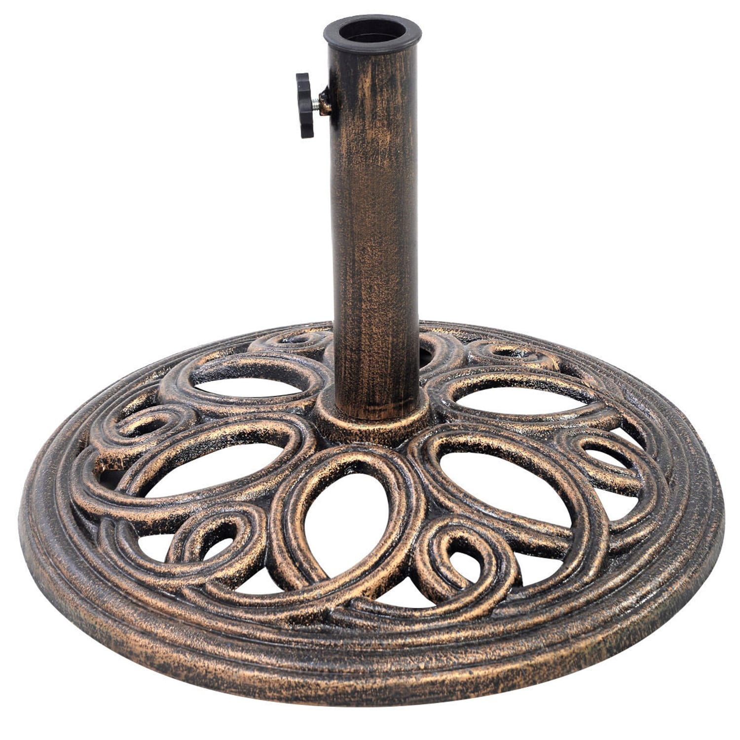 Forclover HYFE-OP3049 Umbrella Base Bronze Patio Umbrella Base