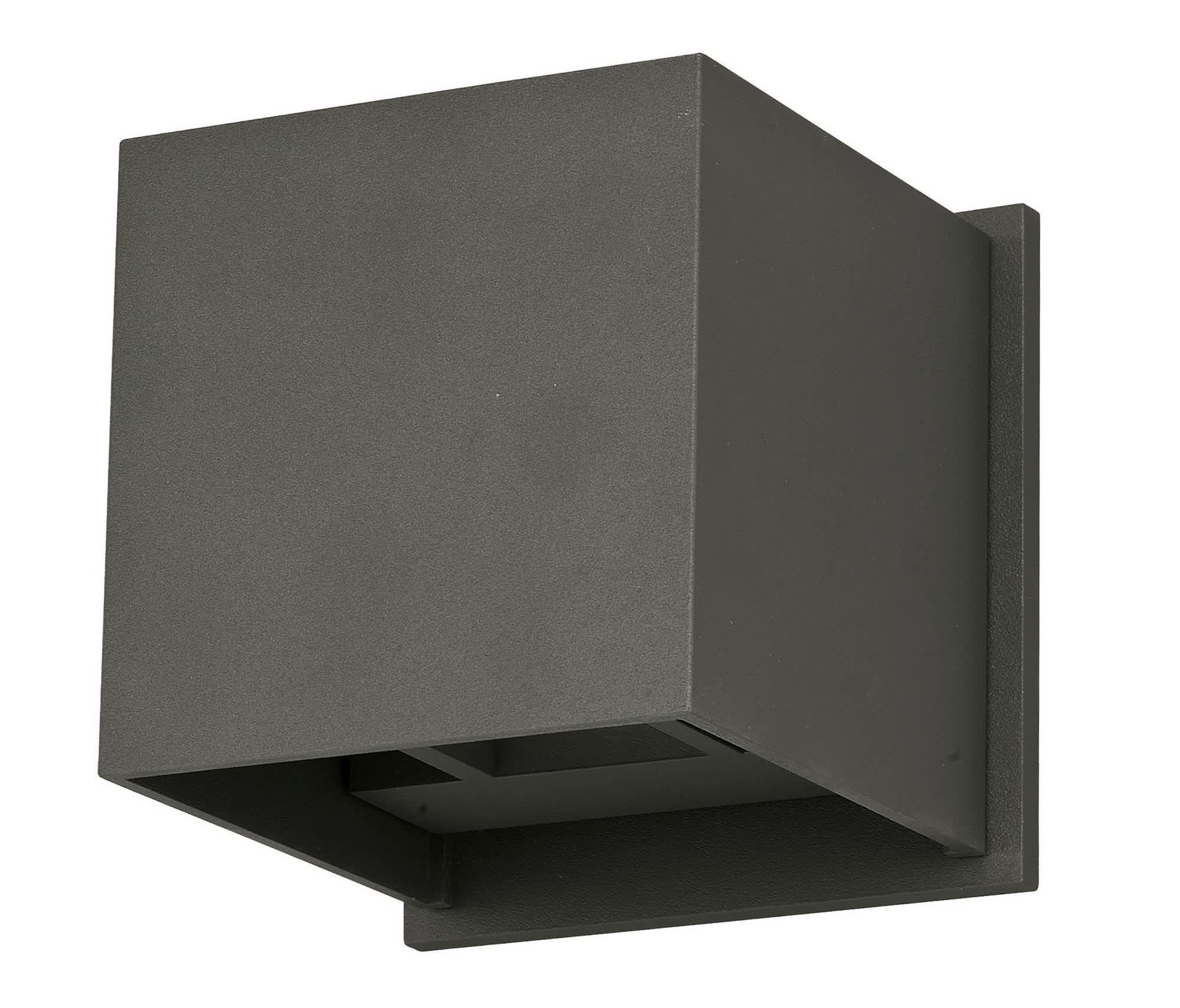 ET2 A-ET2-E41308-BZ Alumilux Cube 2 - Light Bronze Dark Brown Contemporary / Modern - LED Aluminum Outdoor Wall Light