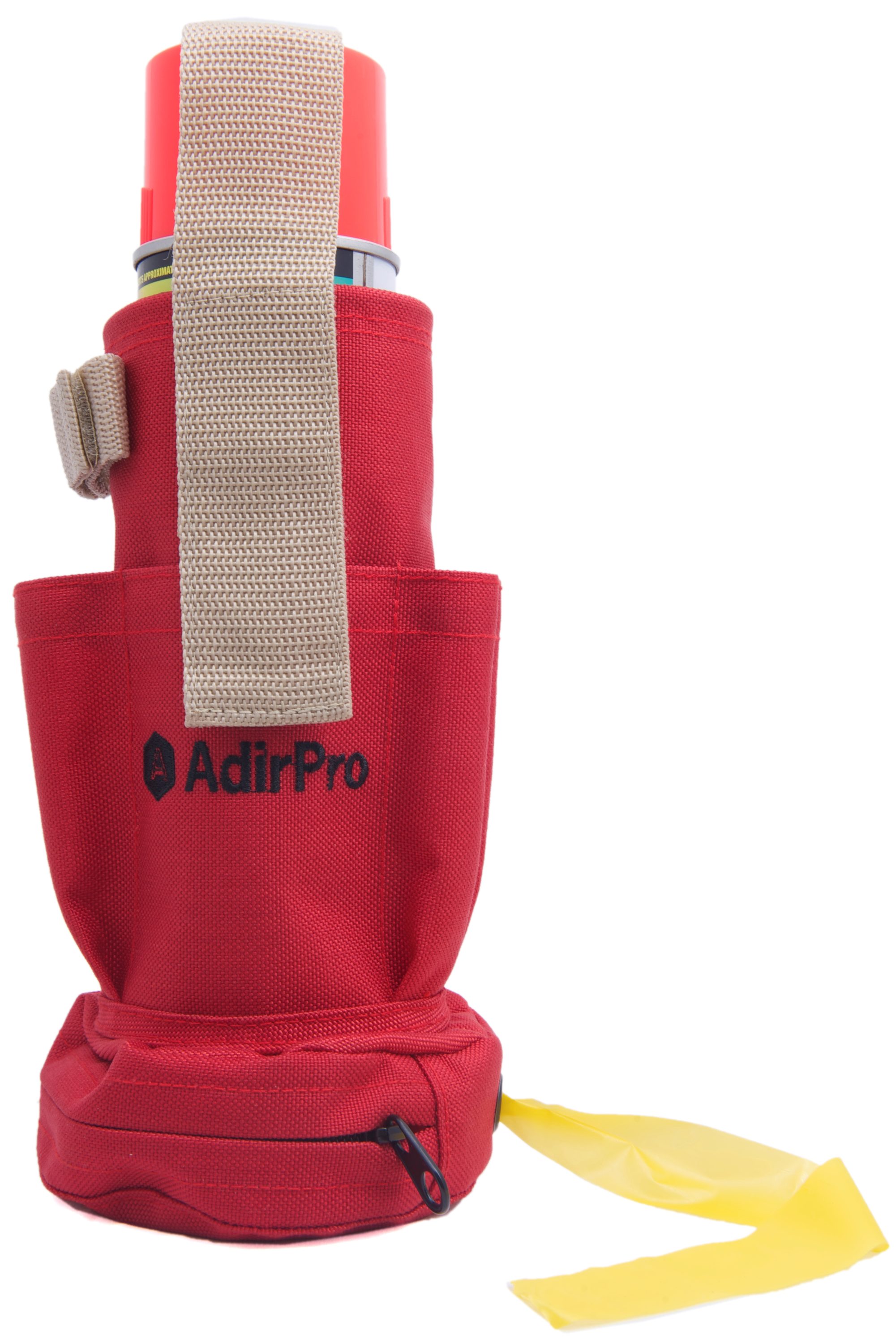 AdirPro 770-02  Spray Can Holder and Flag Tape Dispenser with Pockets and Clip