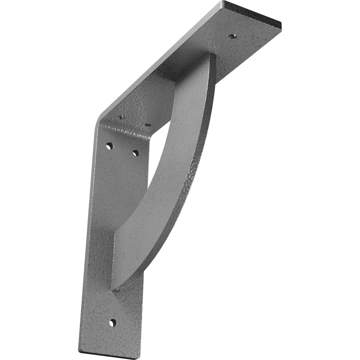 Ekena Millwork BKTM02X08X08BUHGY Bulwark 8-in x 2-in x 8-in Gray Steel Countertop support bracket
