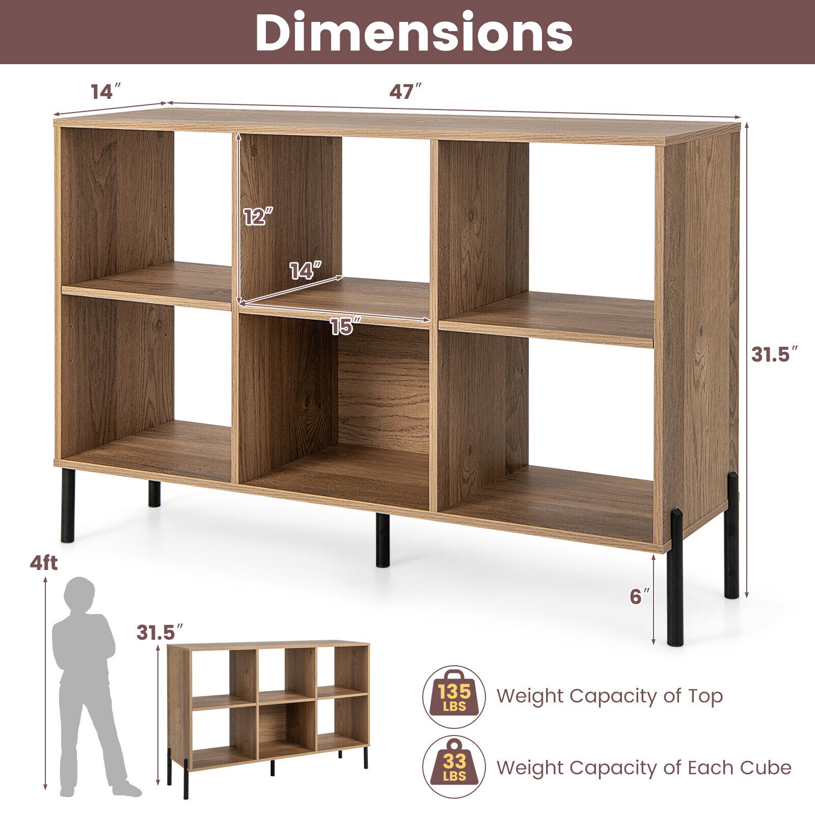 Slickblue D-CO-65401BC bookcases - View #9