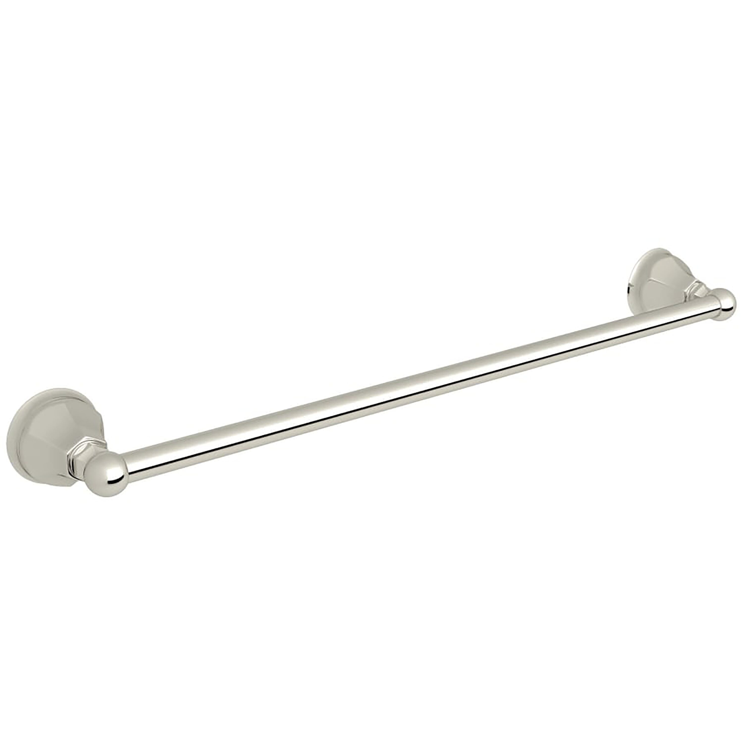 Rohl A6886/24PN 24-in Polished Nickel Wall mount Single Towel Bar