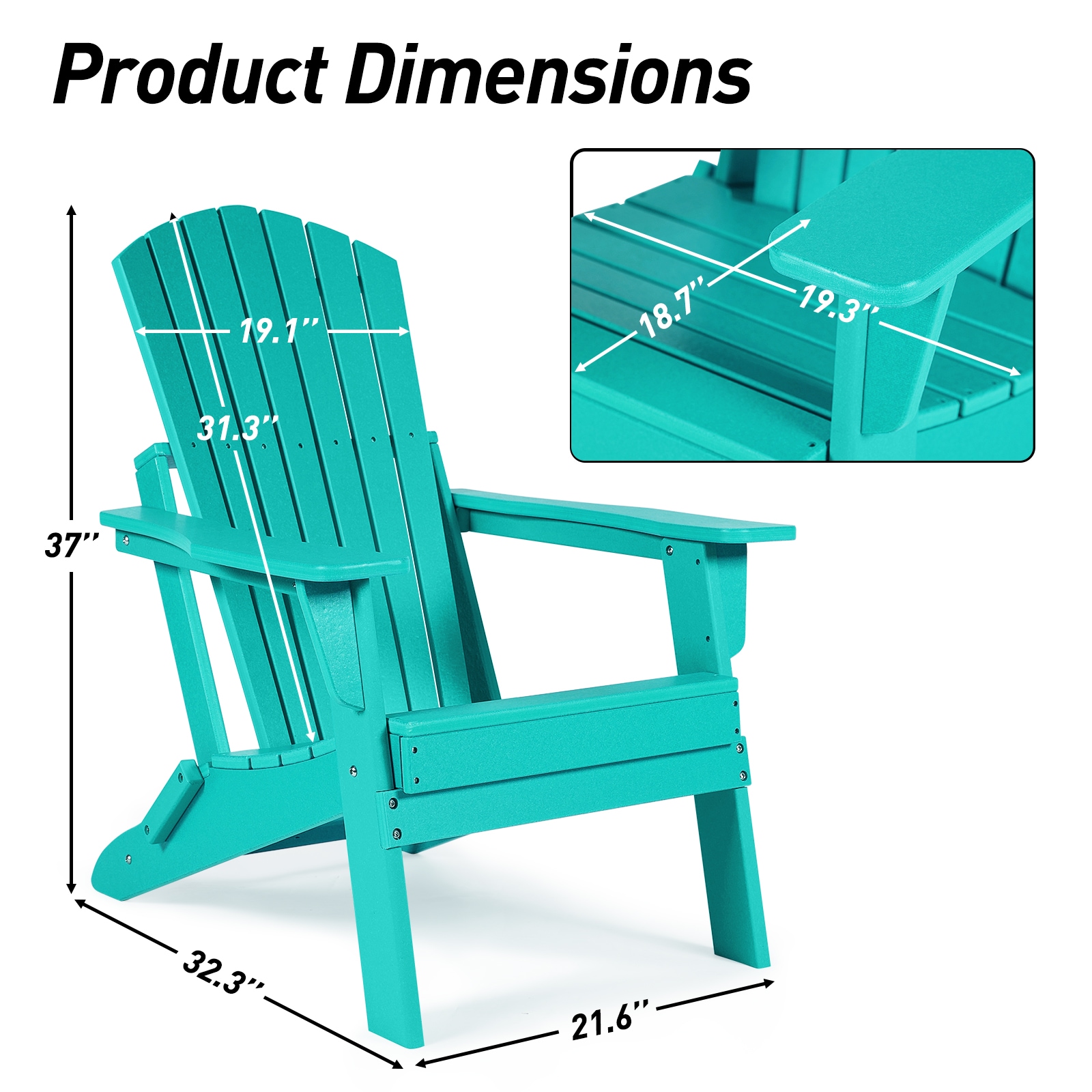 Aoodor A302-PLELE Patio-Chairs - View #2