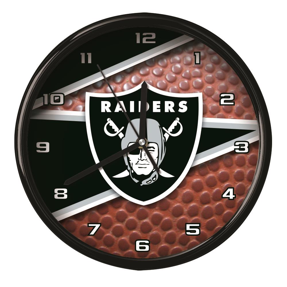 The Memory Company Oakland Raiders NFL Analog Round Wall Classic at ...