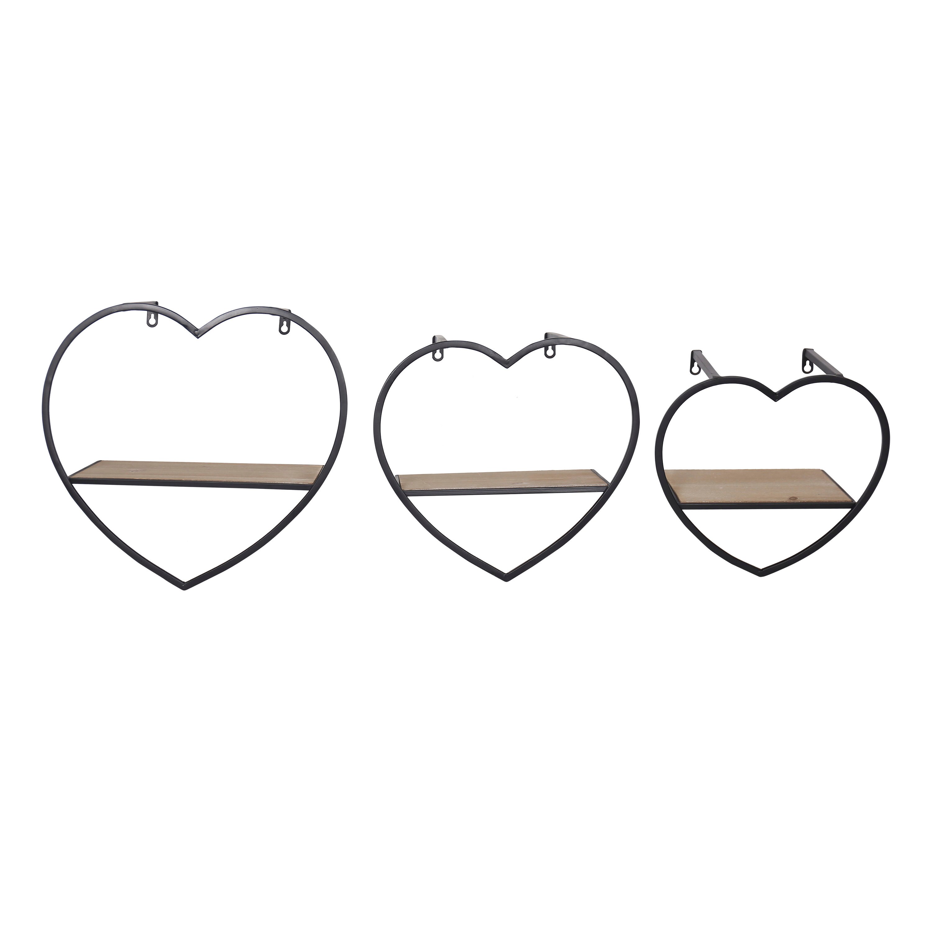  Metal Heart Wall Decor, 16, White Sold by at Home